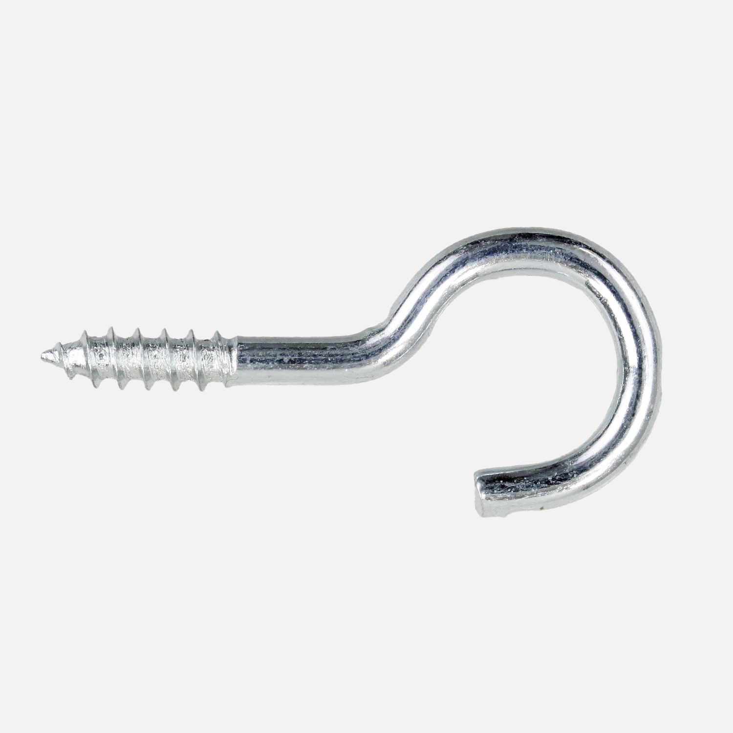 1 Gebogener Schraubhaken Typ 11 galvanisch verzinkt 30mm