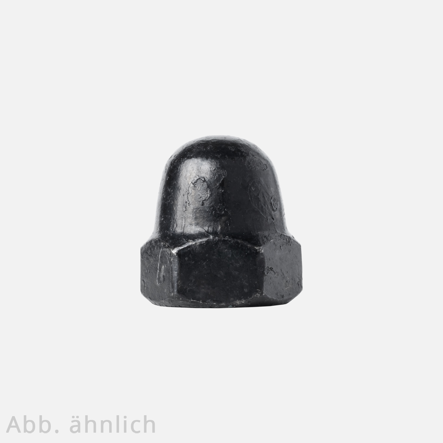 1 Hutmutter schwarz hohe Form DIN 1587 geschwärzte HCP Beschichtung M8