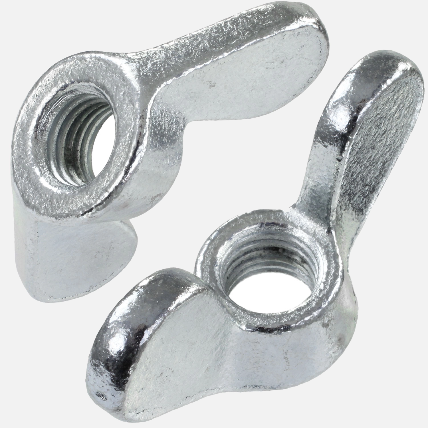 50 Flügelmuttern DIN 315 - M14 - Temperguss - galvanisch verzinkt