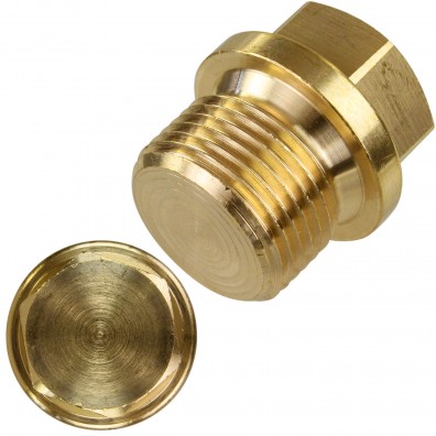 25 Verschlussschrauben M18 - DIN 910 - 1,5 mm Feingewinde - Messing