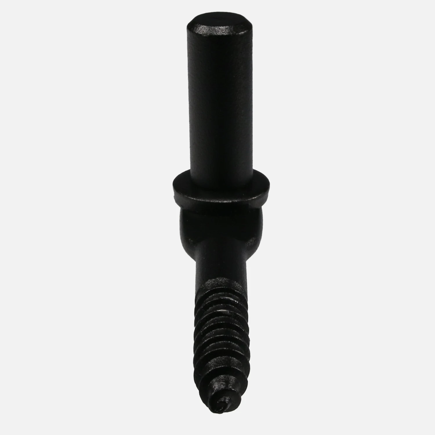 1 Kloben zum Einschrauben Einschraubdorn schwarz mit Zapfendurchmesser 16 mm und Zapfenlänge 43 mm