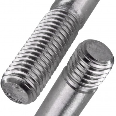 10 Stiftschrauben M24x80 mm - DIN 938 - Edelstahl A4