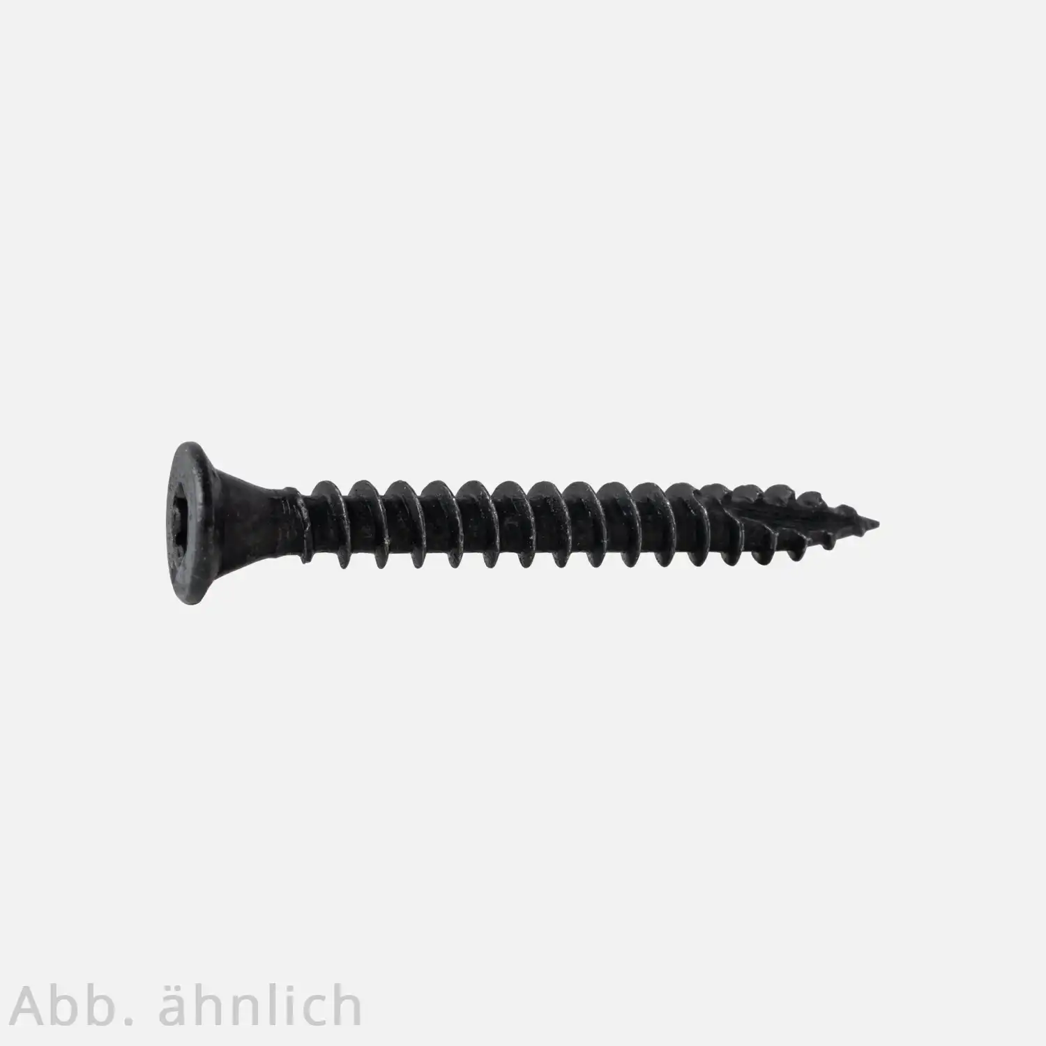 100 Scharnierschrauben hat einen kleinen Kopf ohne Fräsrippen in schwarz mit TX-20 Vollgewinde Schneidspitze 4x40 mm