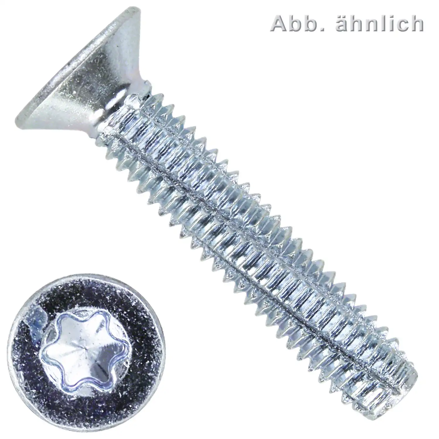 Senkkopf-Schneidschraube | DIN 7516 | Form DE | TX | verzinkt