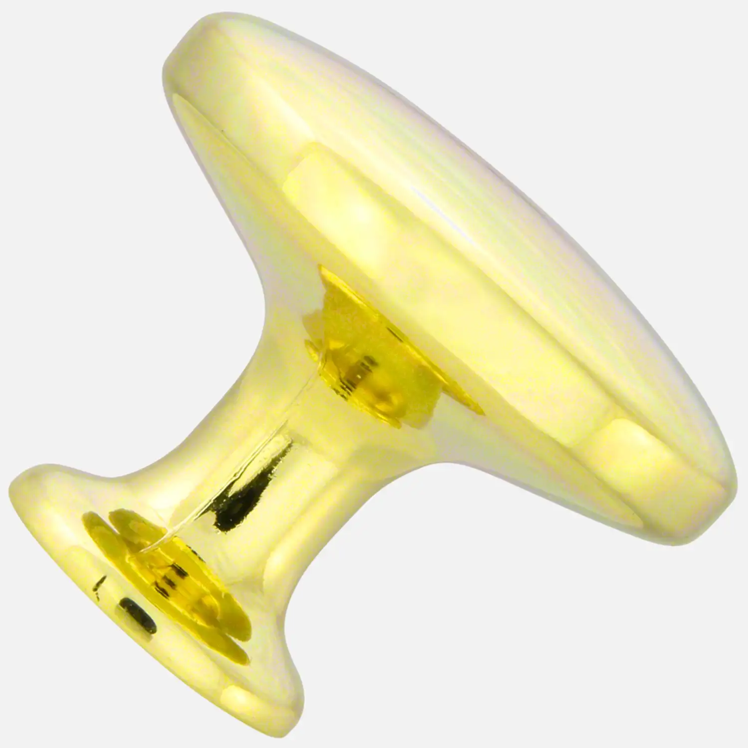 1 HSI Möbelknopf - Pilz Zamak vermessingt 30mm