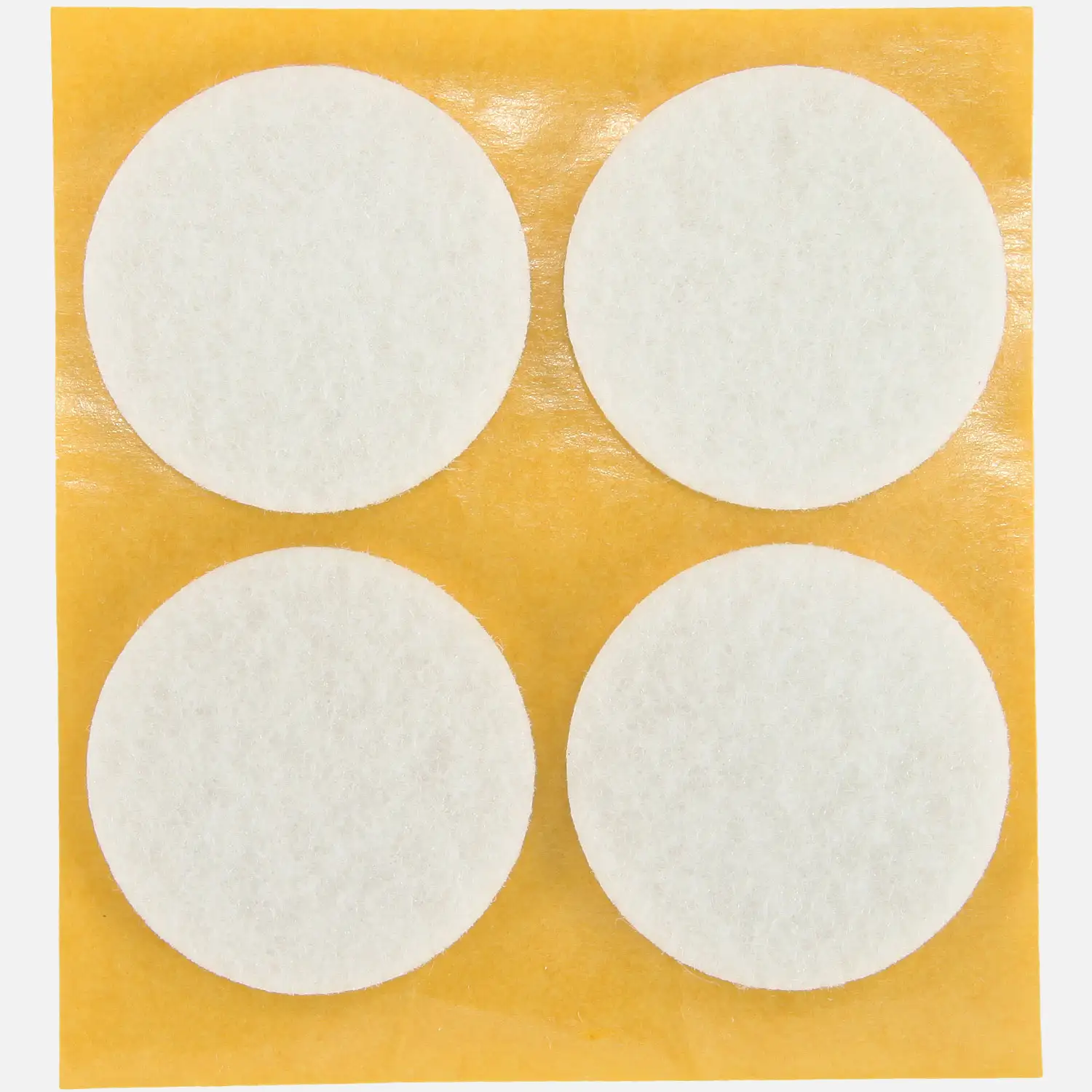 4 HSI Stuhlgleiter, Filz - selbstklebend - weiß - 35mm