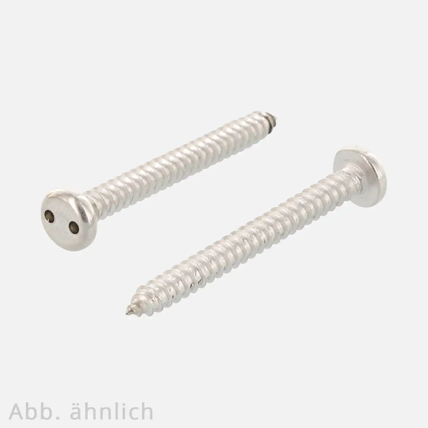 100 Sicherheitsschrauben, Zylinderkopf , 2,9x16 mm ,Antrieb Spanner/Zweilochantrieb SP4 , Edelstahl A2