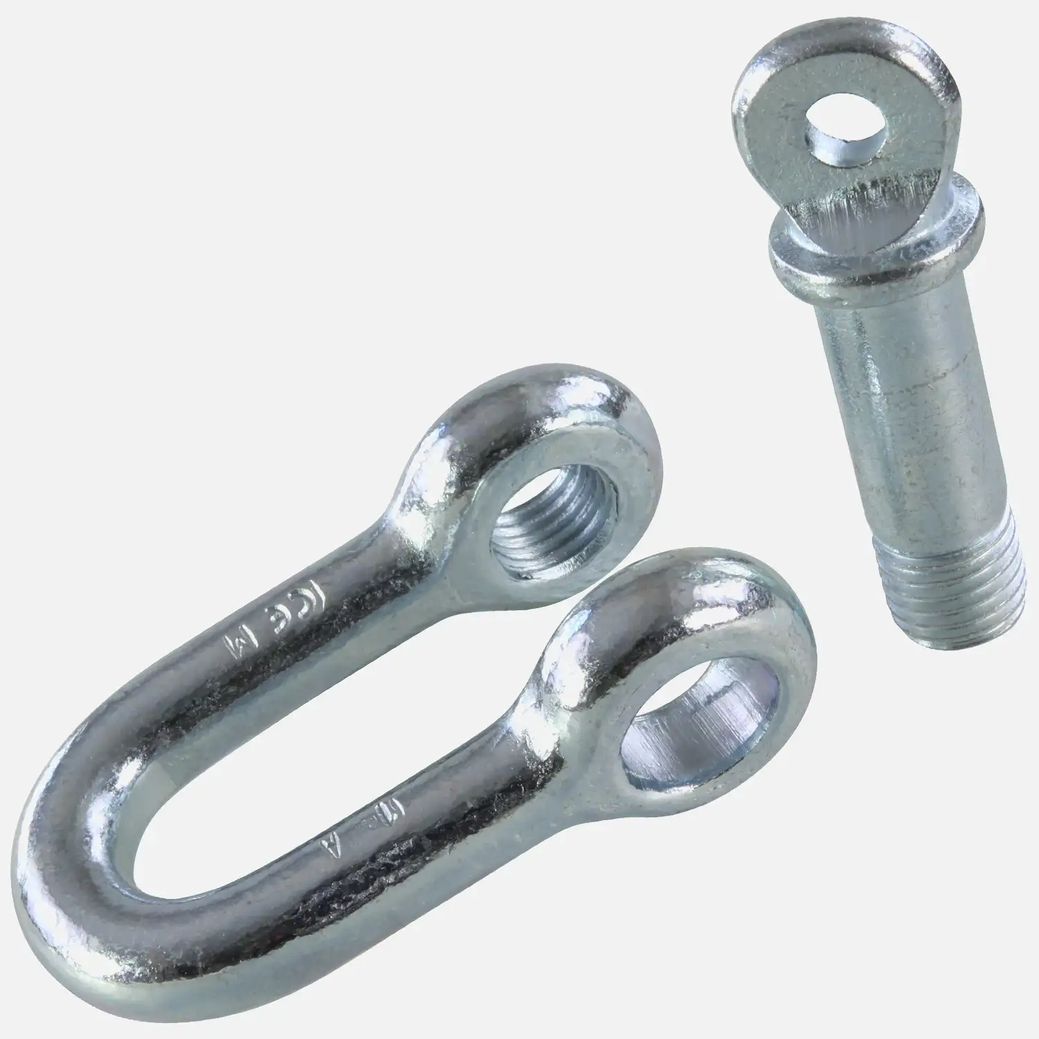 20 Rundschäkel, kurze Form, WLL 605 kg, Augenbolzendurchm. 7 mm, Edelstahl A4