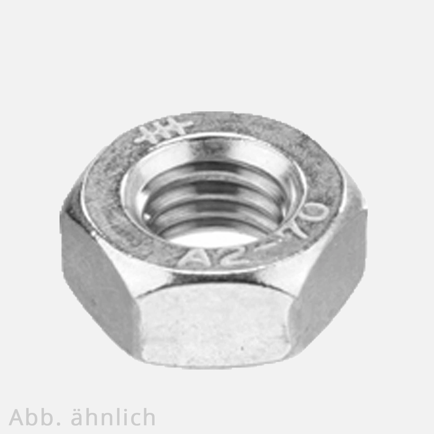 100 Sechskantmuttern M5 - mit Klemmteil - SW8 - Edelstahl A4 - DIN 980