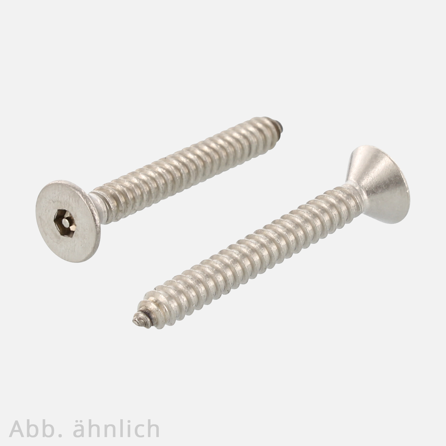 100 Sicherheitsschrauben, Senkkopf , 3,5x25 mm ,Antrieb Hex mit Loch/Tamper 2 , Edelstahl A2