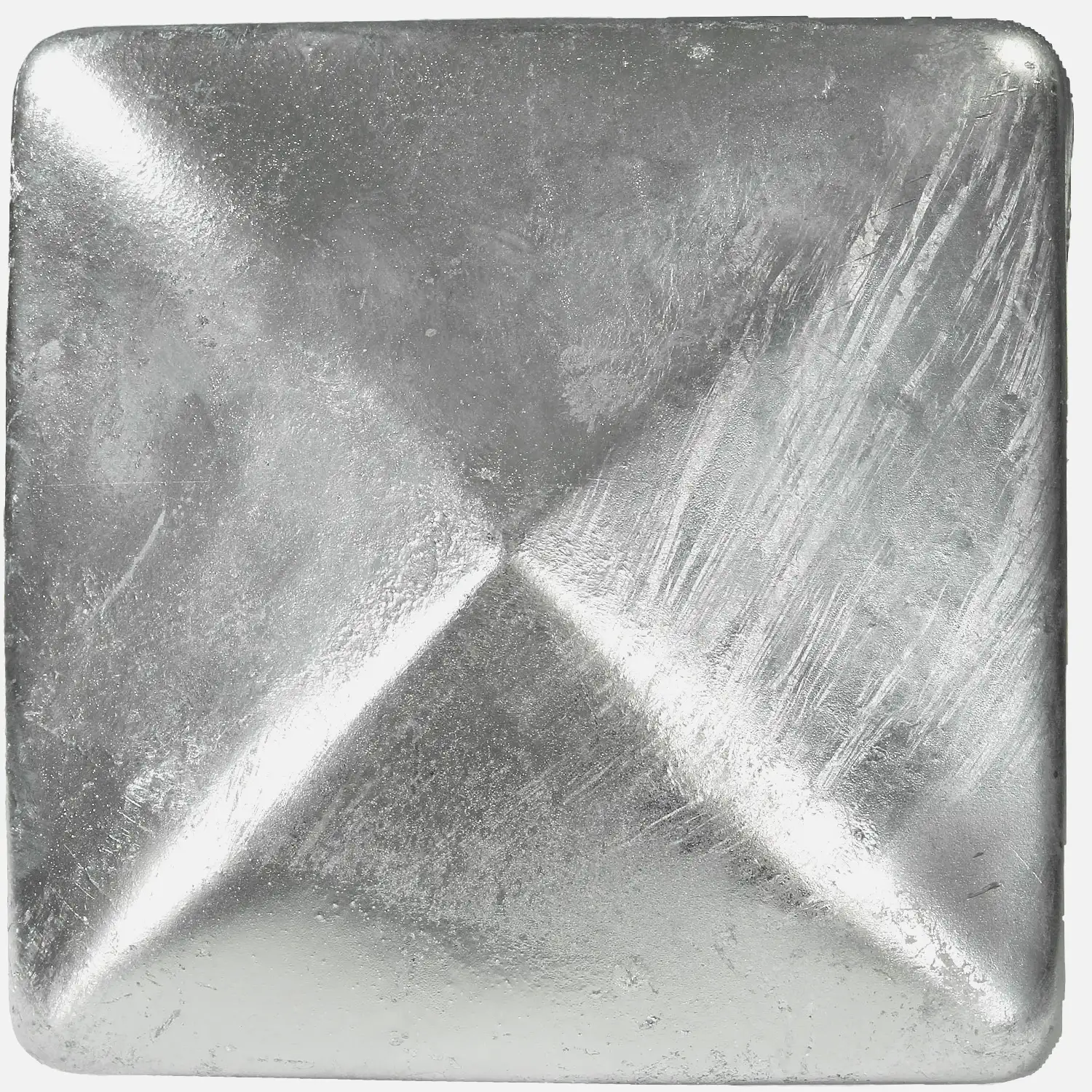 1 Pfostenkappe flach Stahl feuerverzinkt 100x100 mm