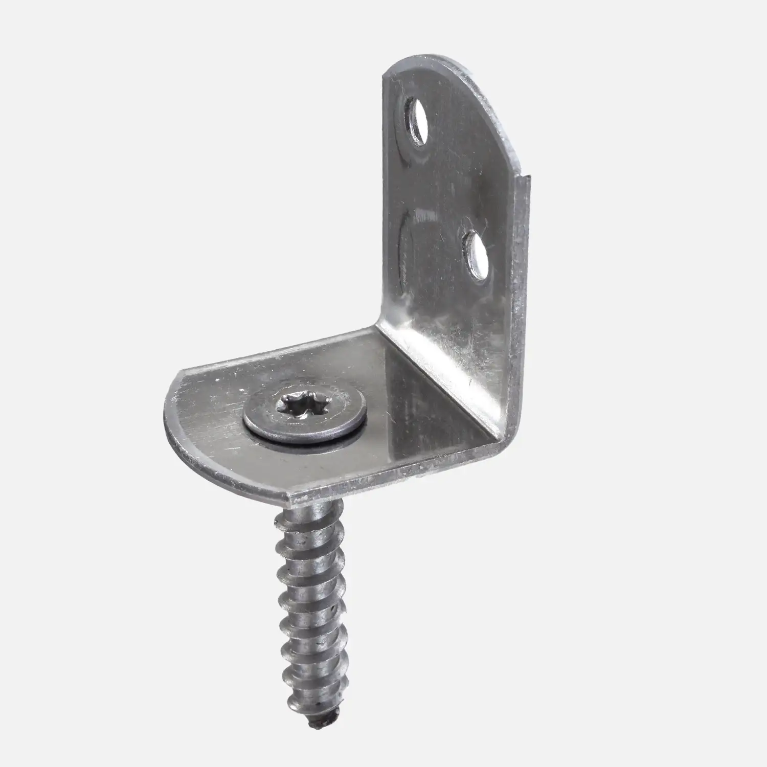 4 Alberts Flechtzaunhalter - 83x32x30x38 mm - L-Form - Edelstahl