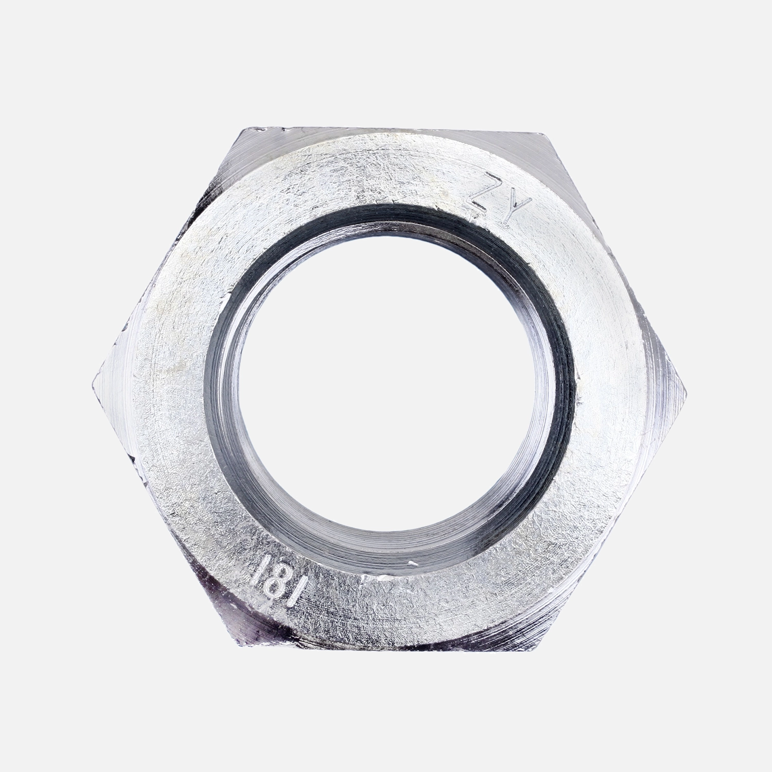 50 Sechskantmuttern M20 - Feingew. 1,5mm - SW30 - 8.0 galv. verzinkt - DIN 934