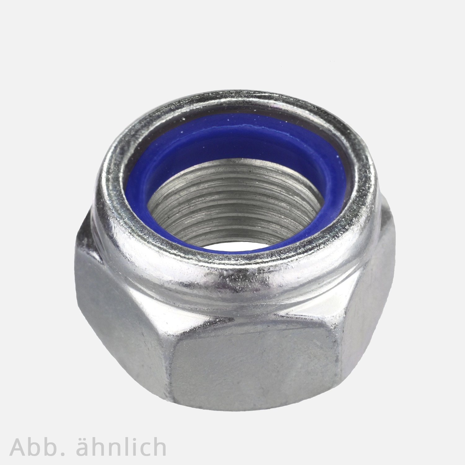 50 Sicherungsmuttern Din 985 Festigkeit 10 galv verz Feingewinde M18x1,5