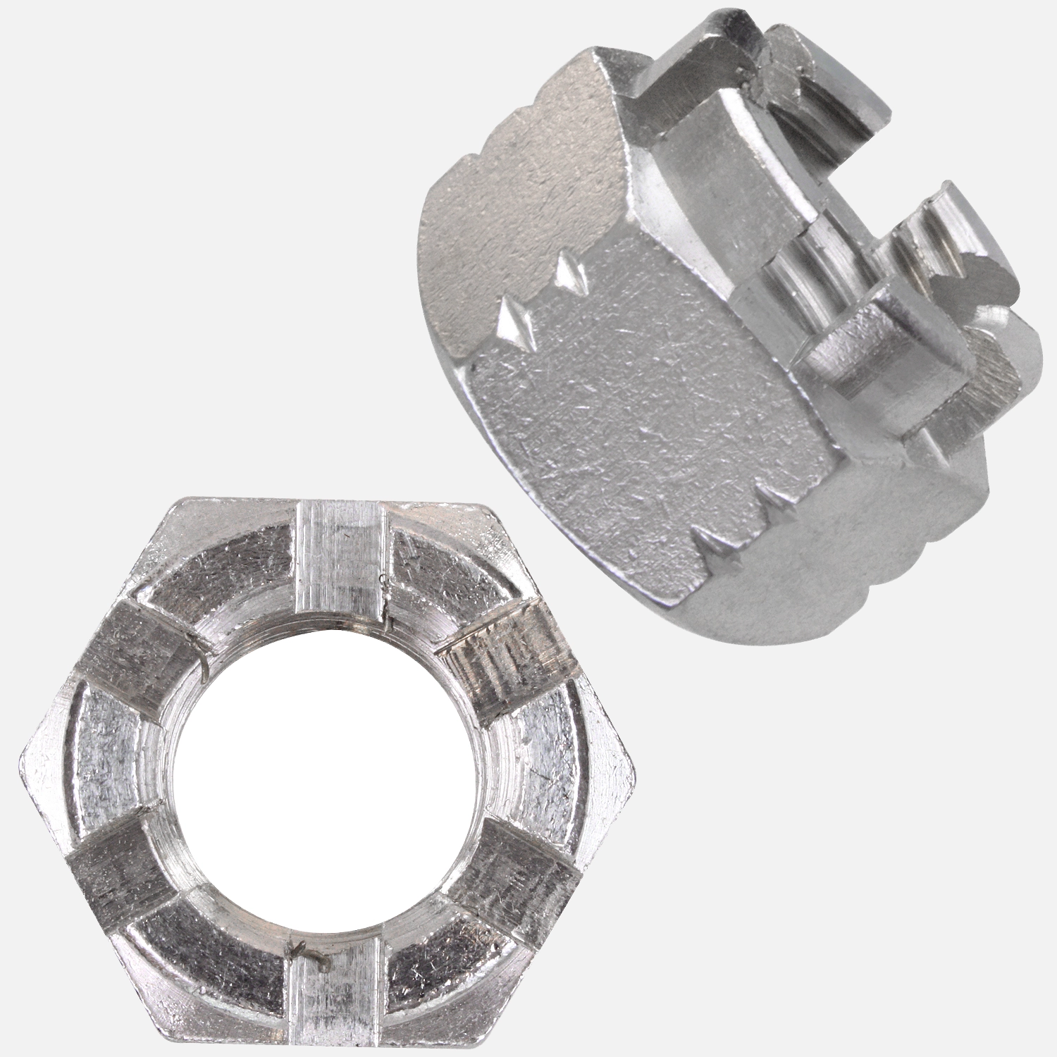10 Kronenmuttern M20 - DIN 935-1 - Edelstahl A4