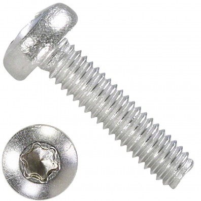 200 Linsenschrauben M6x30 Mm - DIN 7985 - TX30 - Edelstahl A2 | 6 Mm