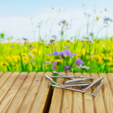 200 EuroTec Terrassenschrauben 5x60mm - Edelstahl C1 - Zierkopf mit Torx Antrieb, ETA