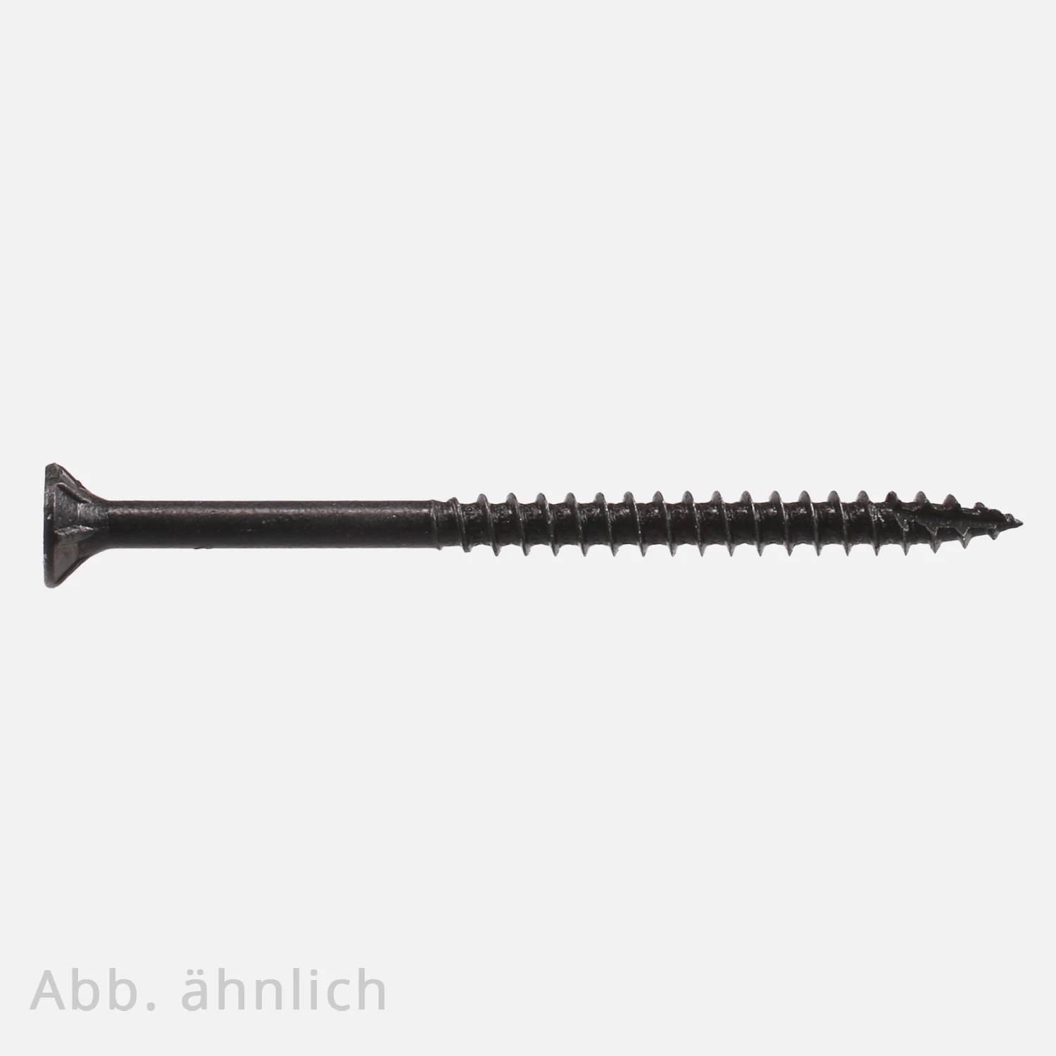 1 Spanplattenschraube schwarz Senkkopf TX20 Teilgewinde geschwärzte HCP Beschichtung 5x70 mm