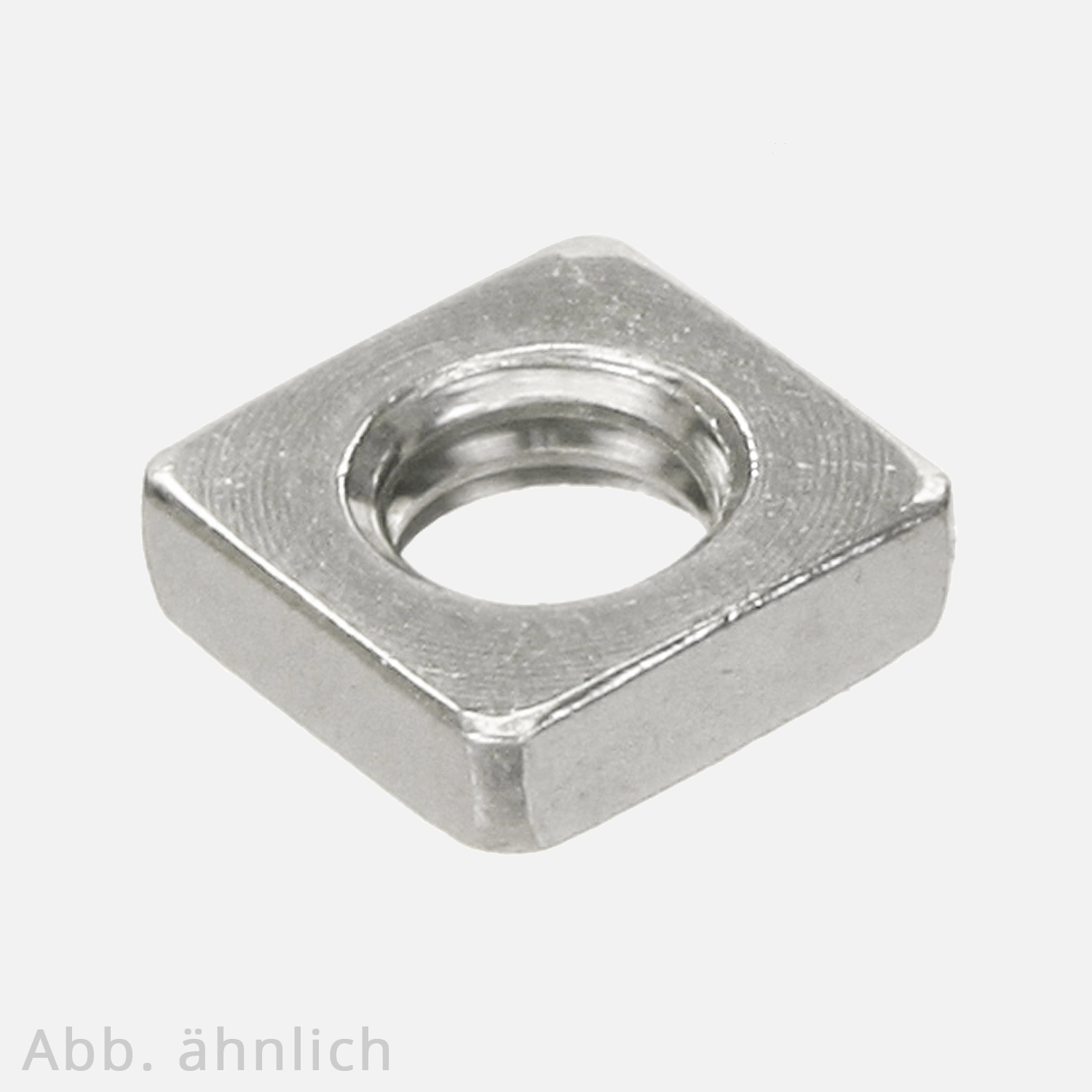 100 Vierkantmuttern, niedrige Form DIN 562 Edelstahl A4 M3