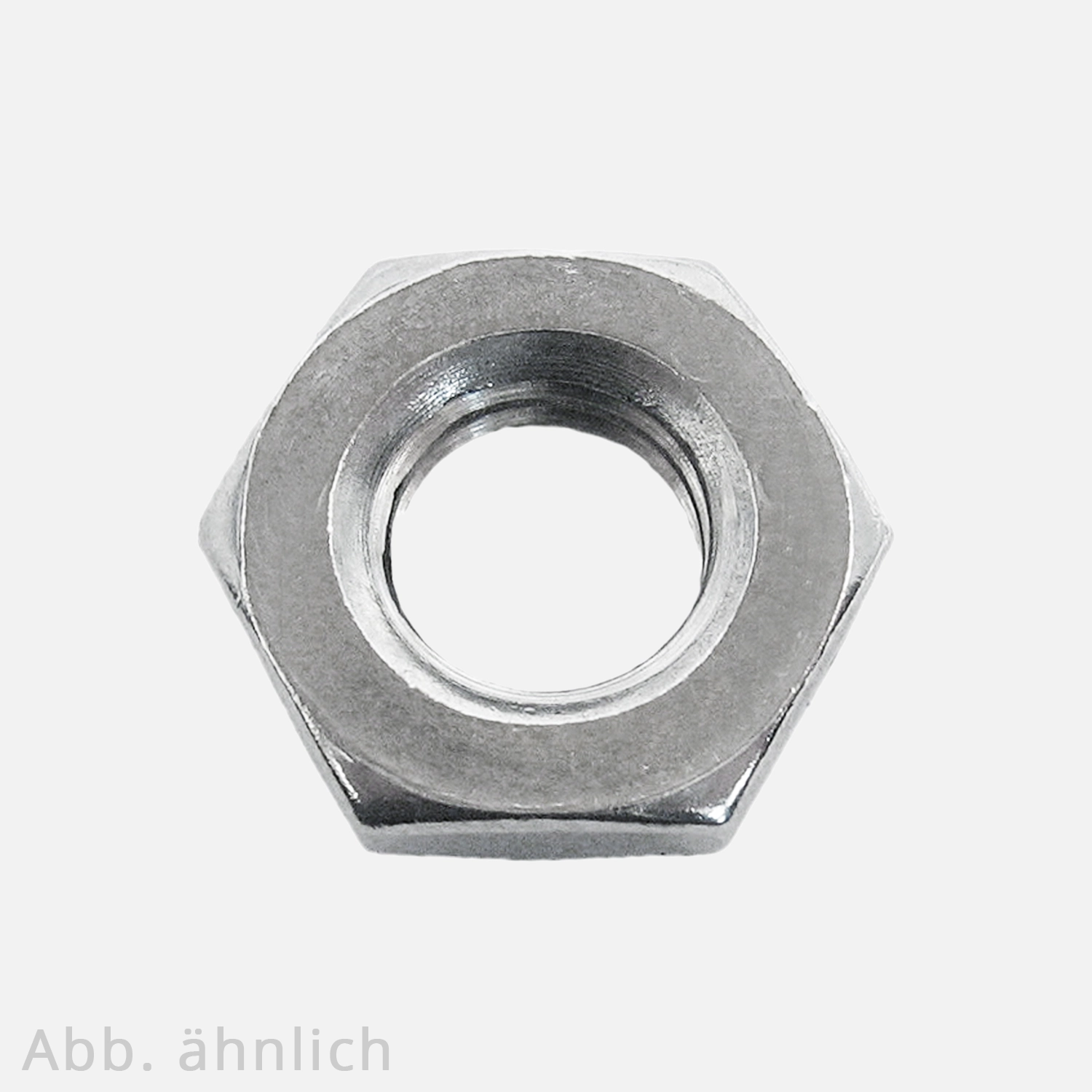 1 Sechskantmutter M30 - SW46 - niedrige Form - Edelstahl A4 - DIN 936