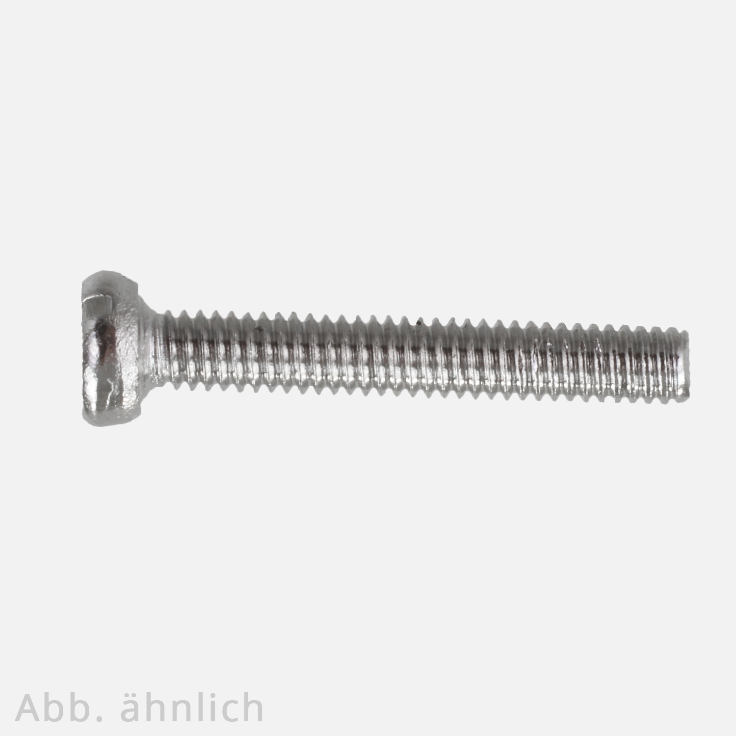 Zylinderschrauben mit Schlitz DIN 84 Messing vernickelt M2