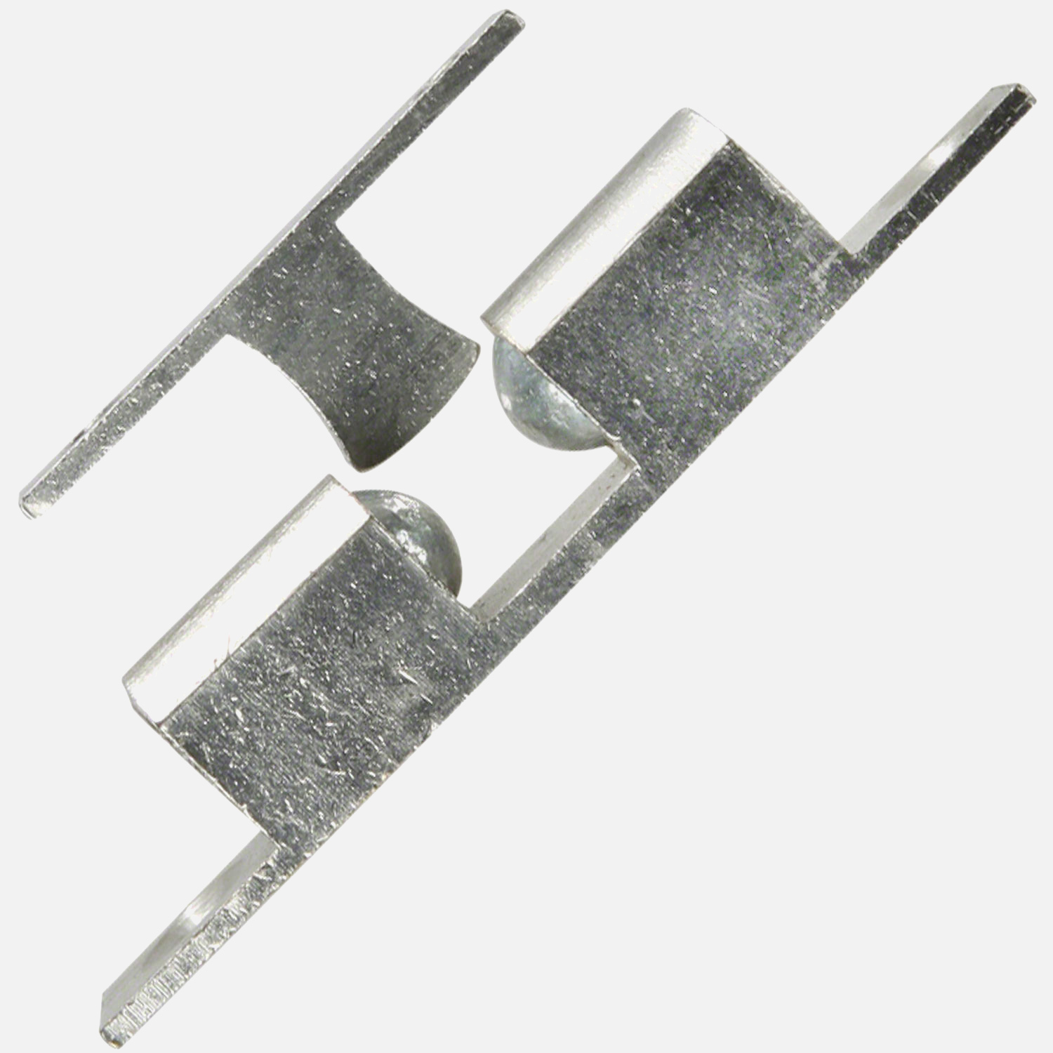 1 HSI Ideal-Schnäpper - mit Stahlkugeln - Messing - vernickelt - 60mm