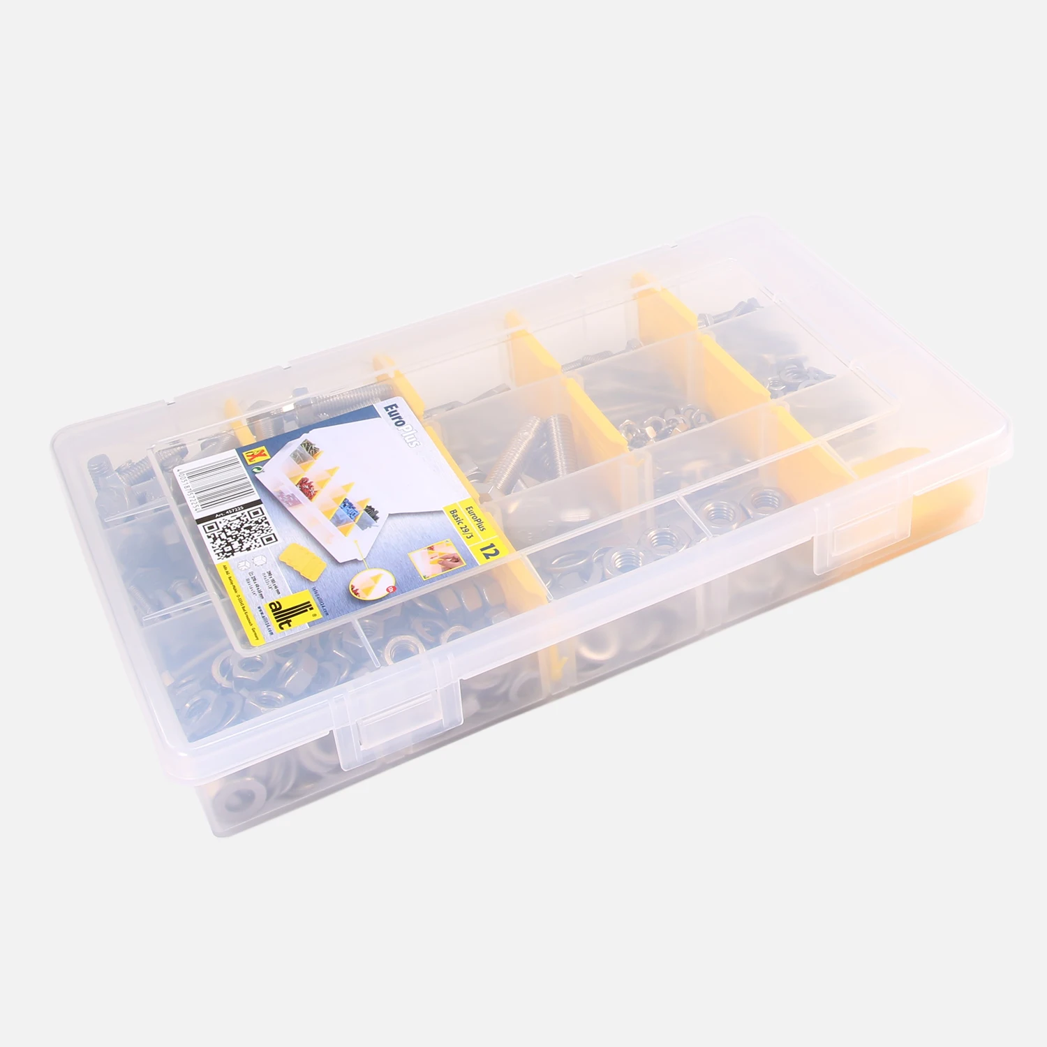 440tlg. Edelstahl Sechskantschrauben Sortiment + U-Scheiben, Muttern, Federringe