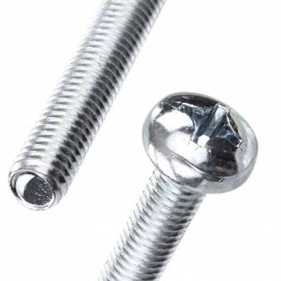 1000 Linsenschrauben M4x40 mm - DIN 7985 - PH2 - 4.6 verzinkt