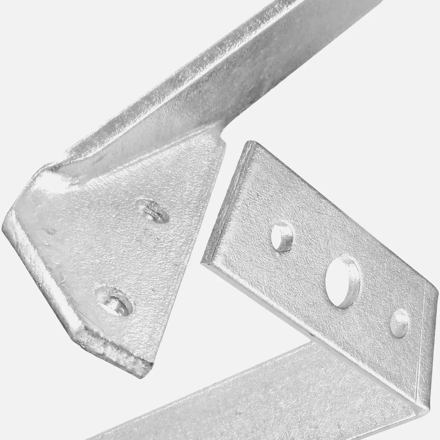 1 Sturmanker für Zäune mit Erdnagel, Gesamthöhe ca. 640 mm - feuerverzinkt