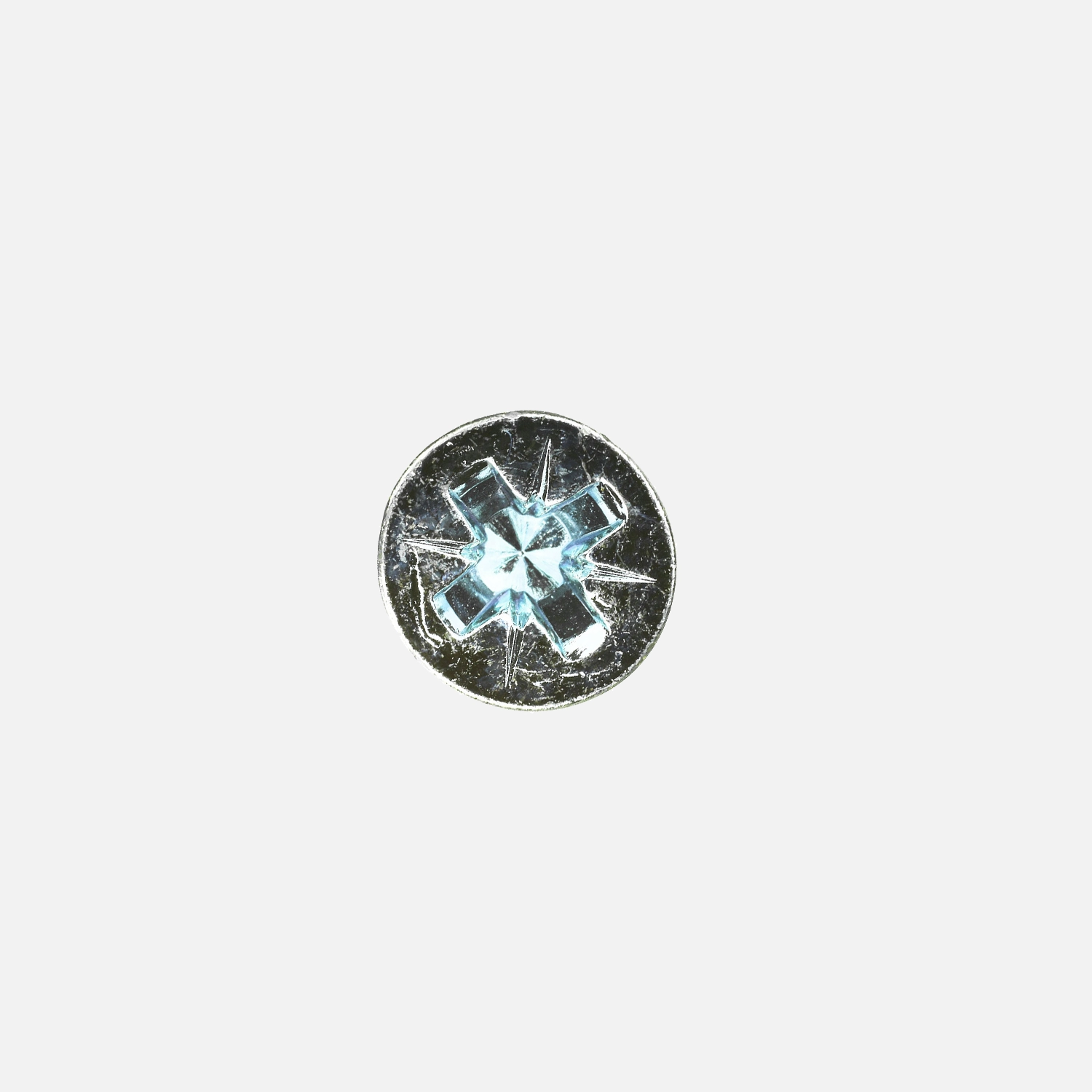 100 Euroschrauben 6,3x13mm, Senkkopf,PZ, 7 mm Kopf, Grobgew für Laufschiene verz.