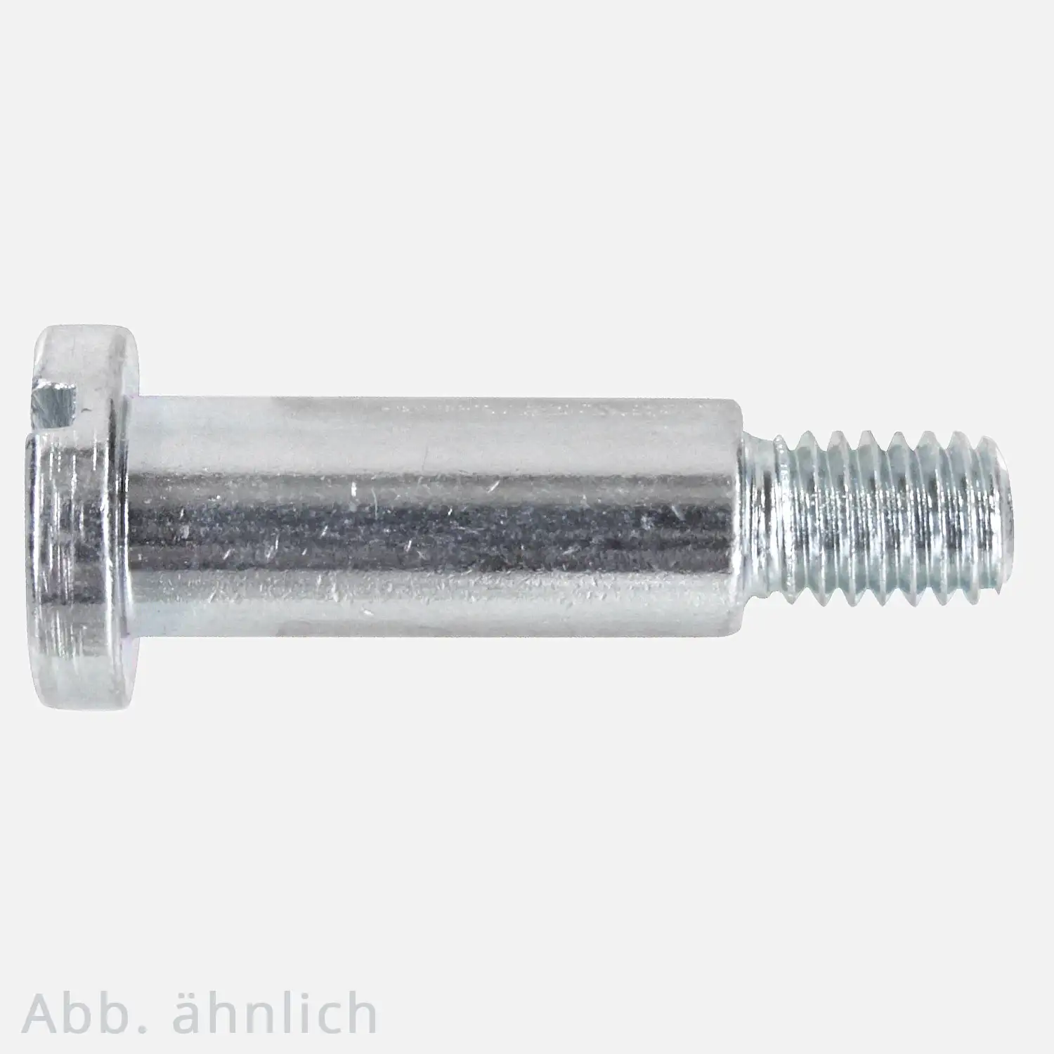 Flachkopfschraube | DIN 923 | Schlitz + Ansatz | 4.8 | verzinkt