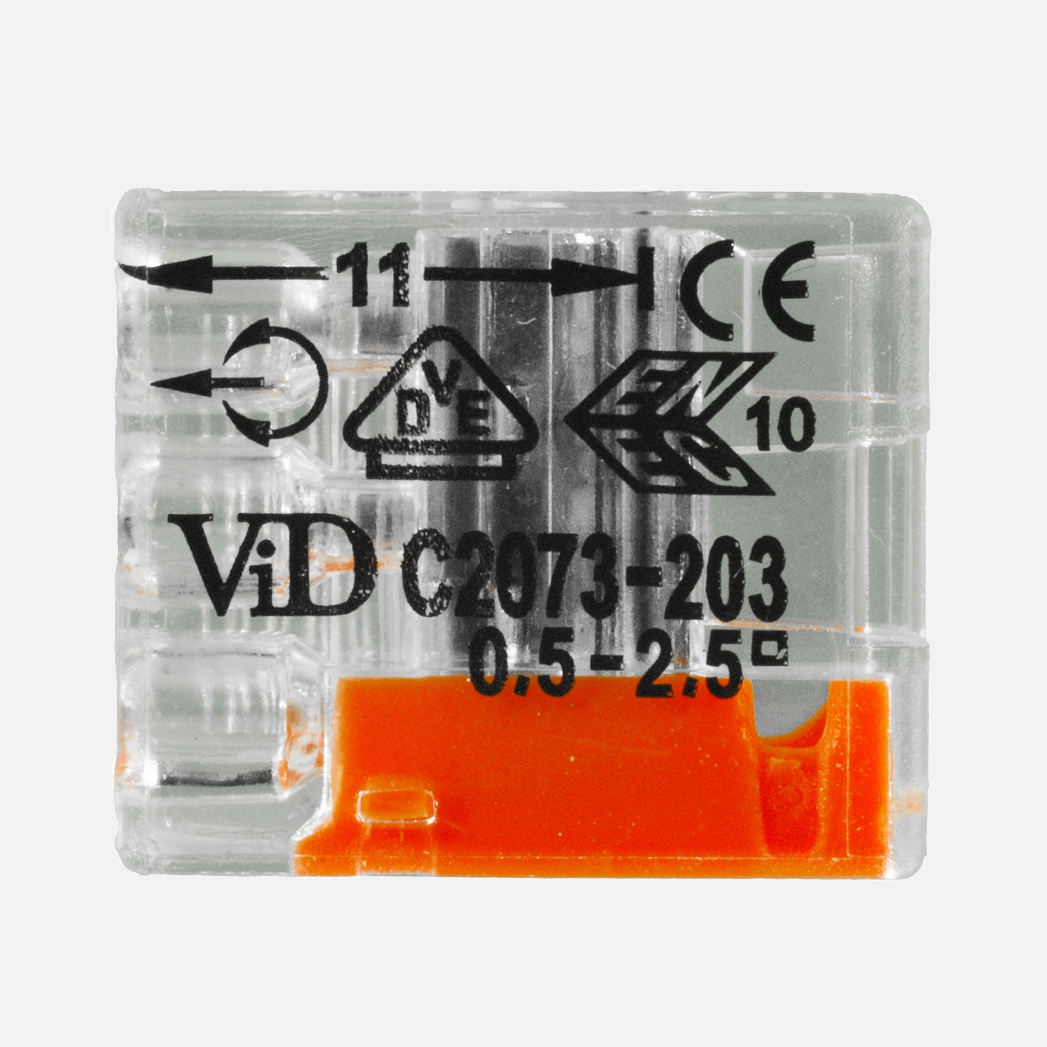 100 ViD Steckklemmen / Federzugklemmen - Polzahl: 3