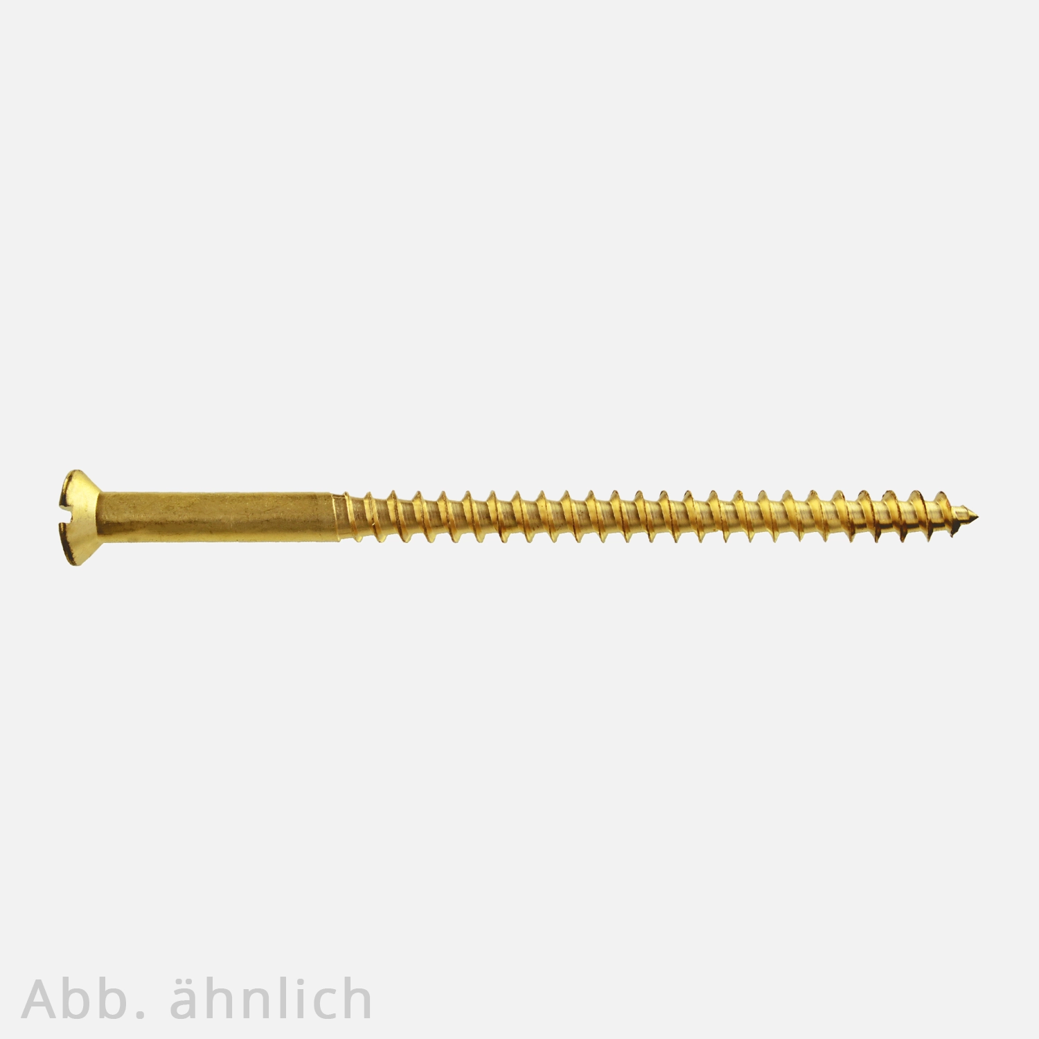 Holzschraube | DIN 95 | Linsensenkkopf | Schlitz | Messing