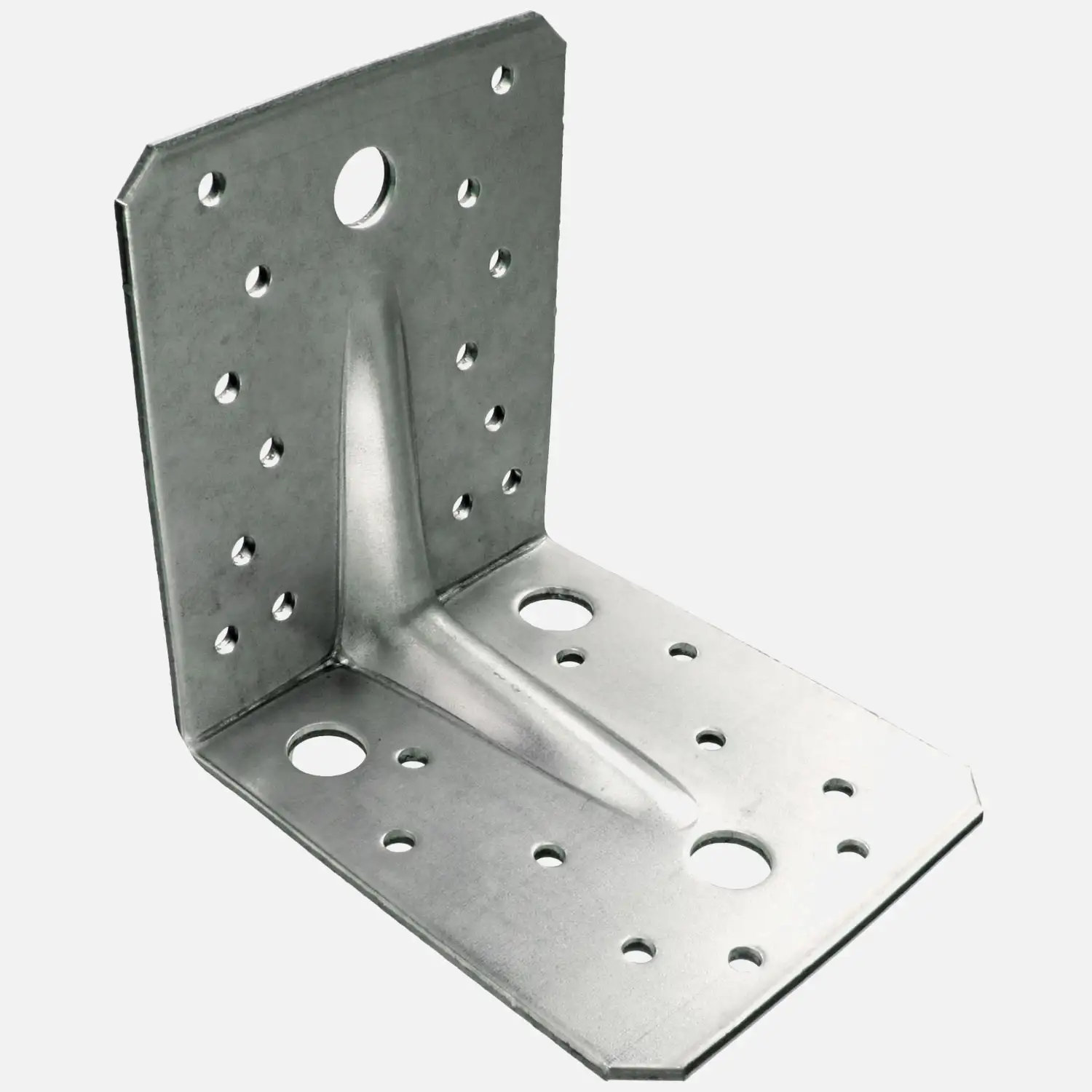 Schwerlast-Winkelverbinder | Sicke | verzinkt | kunststoffbeschichtet | schwarz