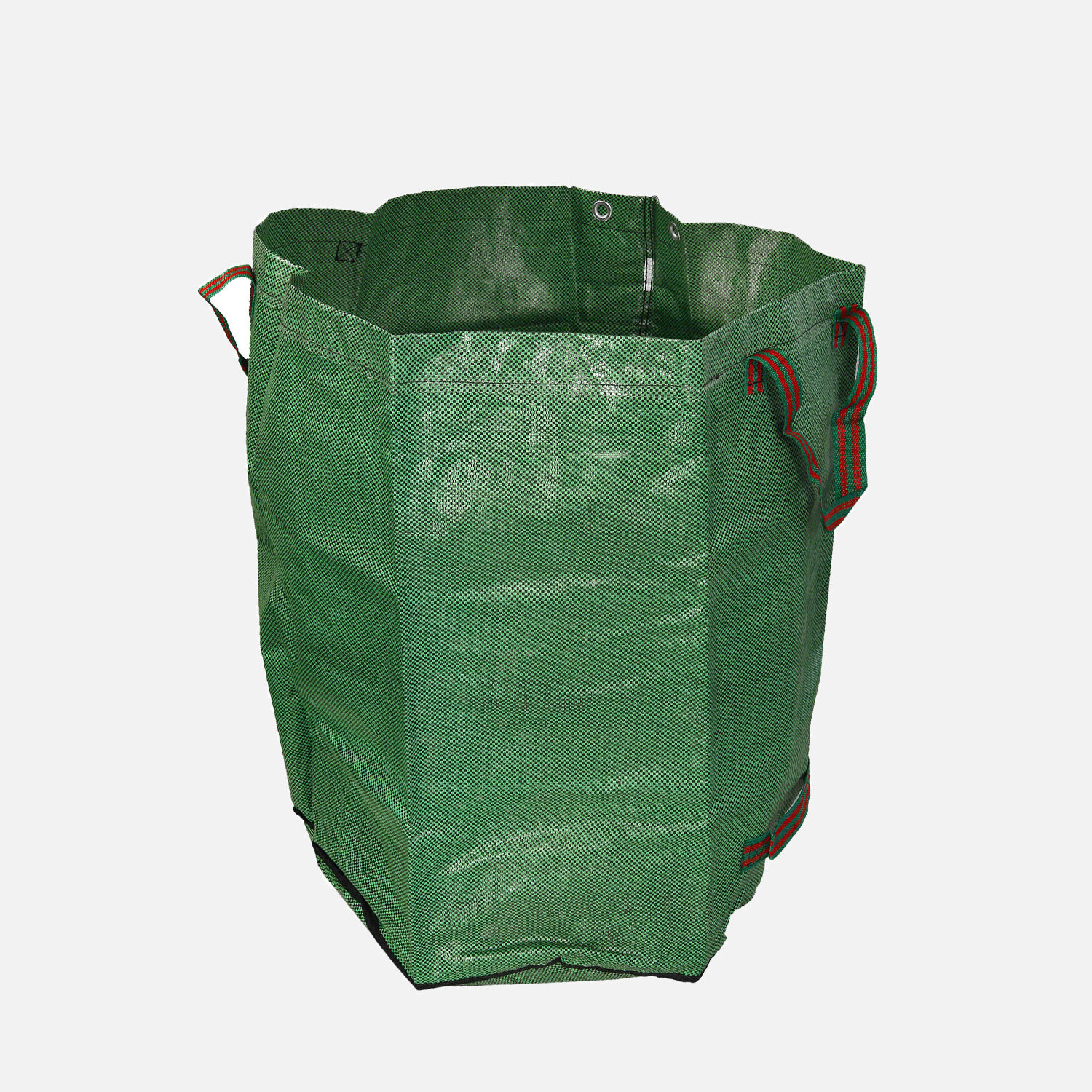 1 Abfallsack, 272 Liter, selbststehend, Trageschlaufe, 150g/qm, grün, PP-Gewebe