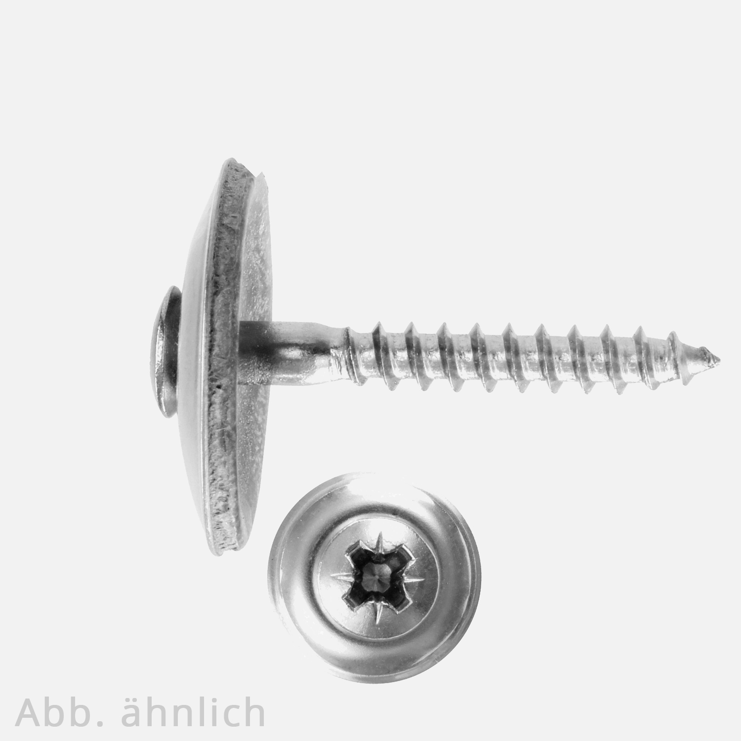 100 Spenglerschrauben 4,5x20 mm - inkl. Scheibe 20 mm - TX20 100 Spenglerschrauben 4,5x20 mm - inkl. Scheibe 20 mm - TX20