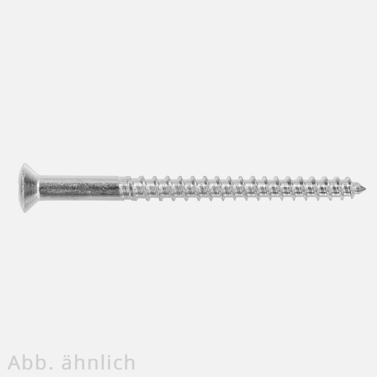 Holzschraube Linsensenkkopf | DIN 7995 | Messing | vernickelt