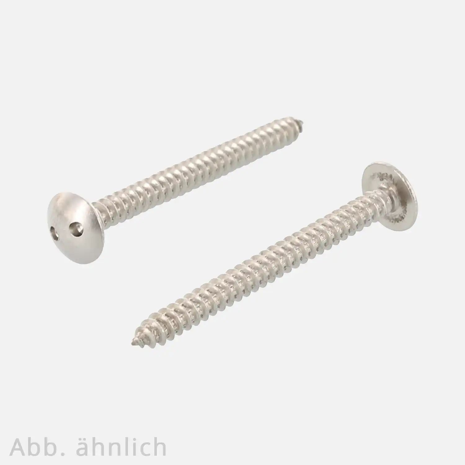 100 Sicherheitsschrauben, Rundkopf , 4,2x13 mm ,Antrieb Spanner/Zweilochantrieb 8 , Edelstahl A2