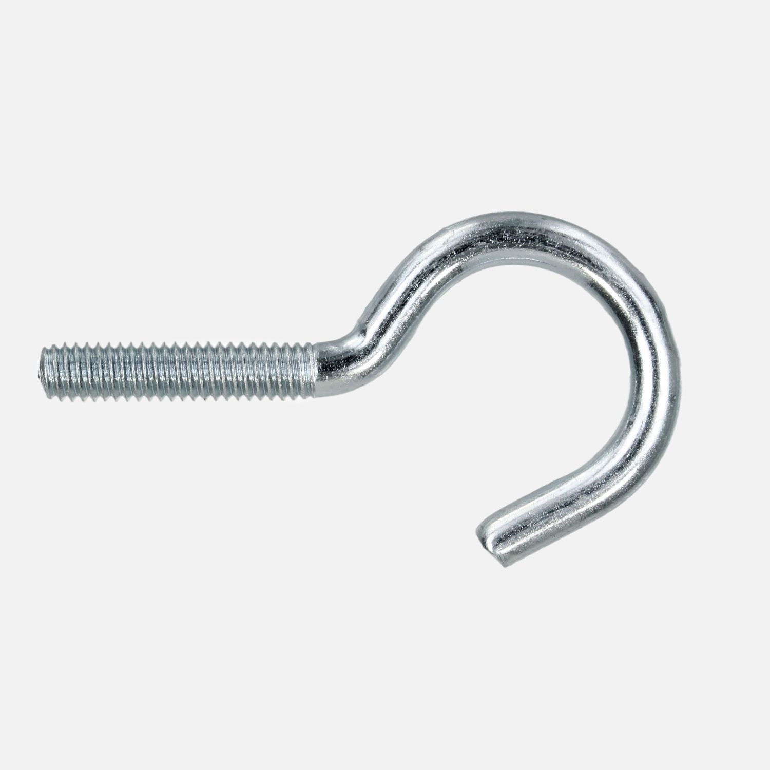 1 Gebogener Schraubhaken mit metrischem Gewinde M6x60 A2