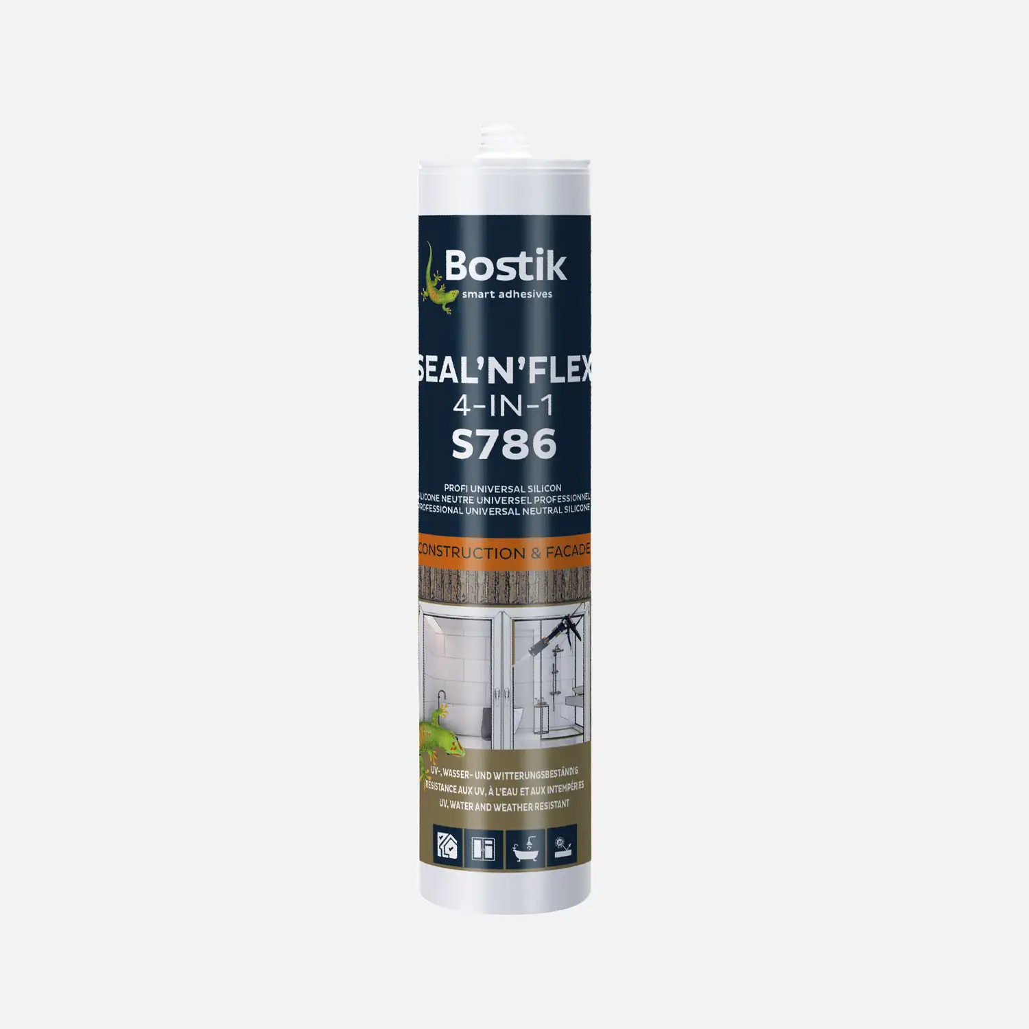 1 Kartusche BOSTIK 4in1 Silikon transparent 300ml S786