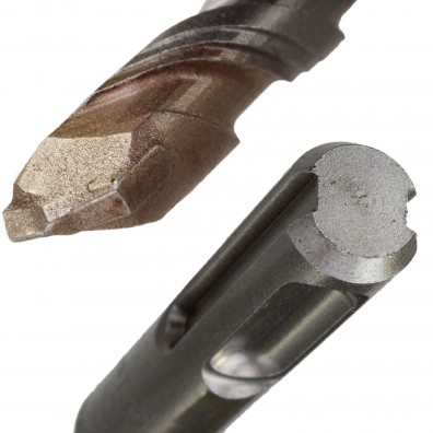 Detailansicht eines Hammerbohrers