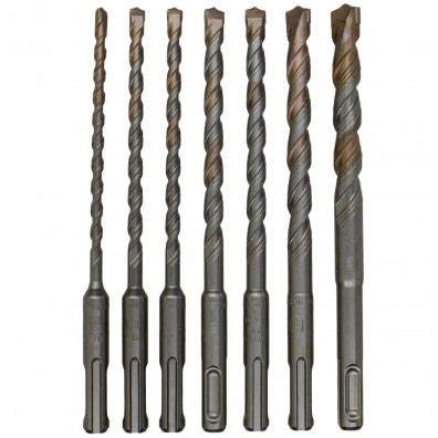 Inhalt des 7tlg. Hammerbohrer-Sets