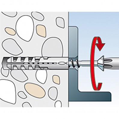 fischer Spreizd&uuml;bel Montagegrafik 4