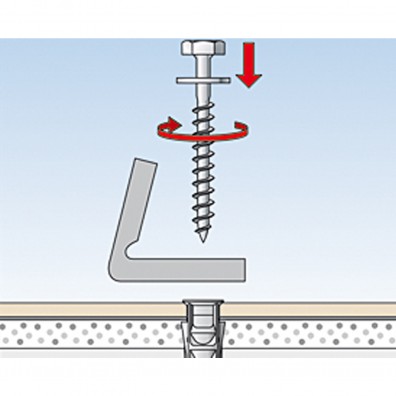 fischer WC Befestigungssatz Montagegrafik 2