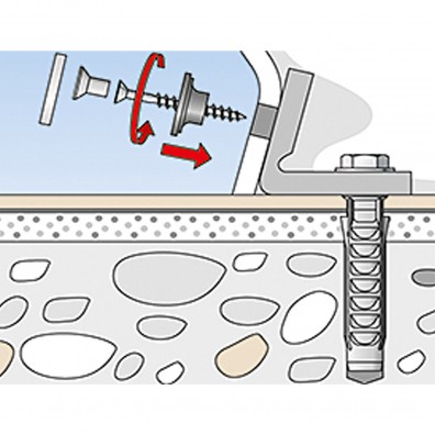 fischer WC Befestigungssatz Montagegrafik 4