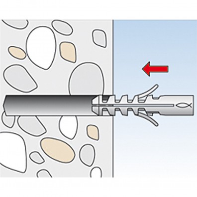 fischer Spreizdübel Montagegrafik 2