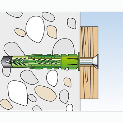 fischer Universald&uuml;bel UX R GREEN Montagegrafik 4