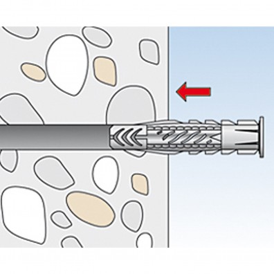 fischer Universaldübel Montagegrafik 2