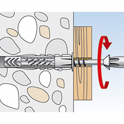 fischer Universaldübel Montagegrafik 3