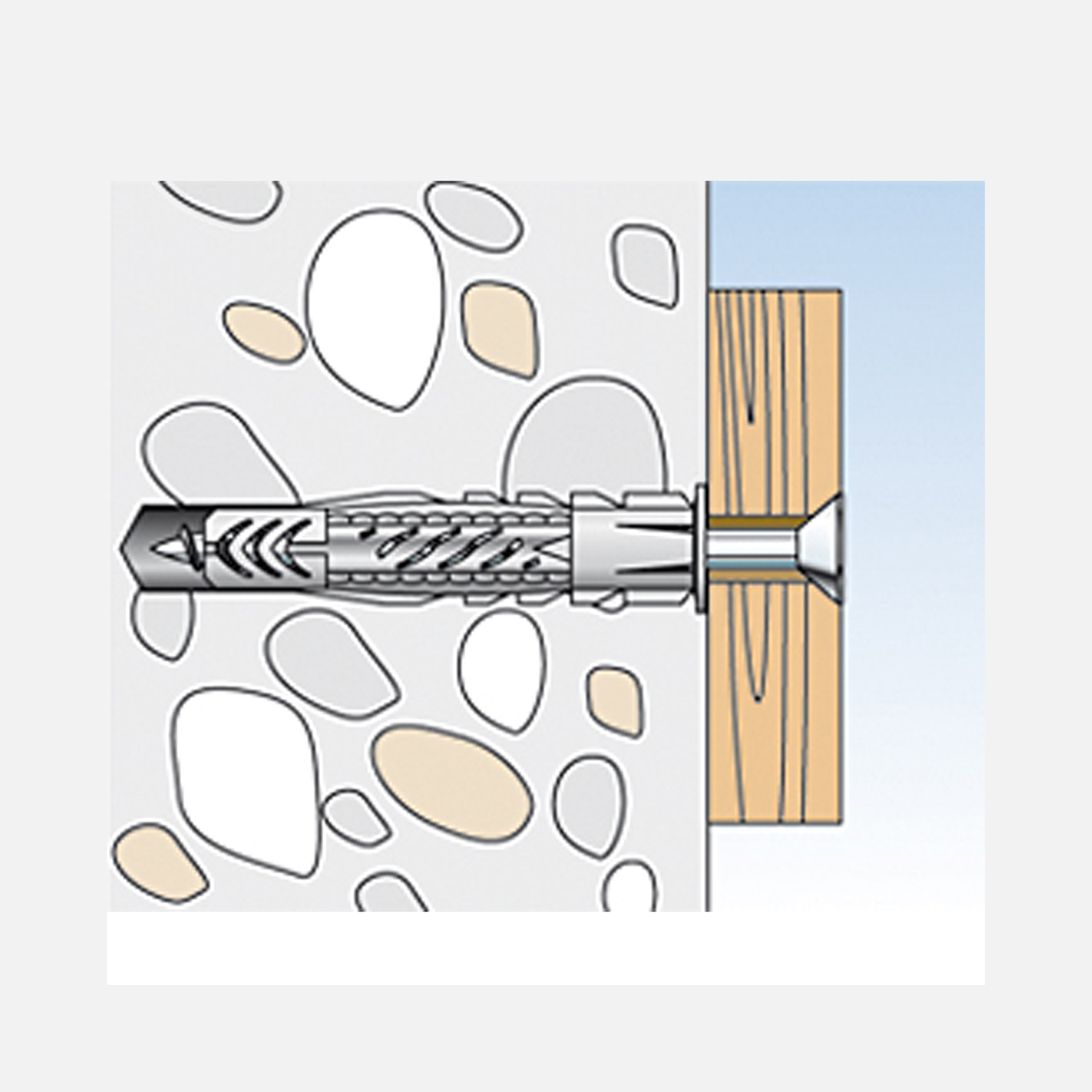 fischer Universaldübel Montagegrafik 4